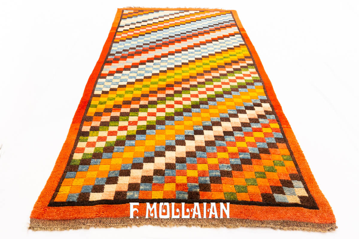 Tapis Tibétain Antique Multicolore n°:528829